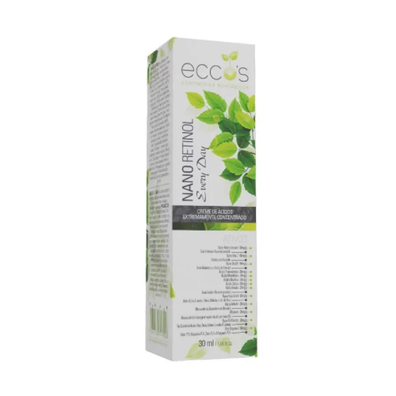 Creme De Ácidos Clareador Eccos Nano Retinol Every Day 30Ml