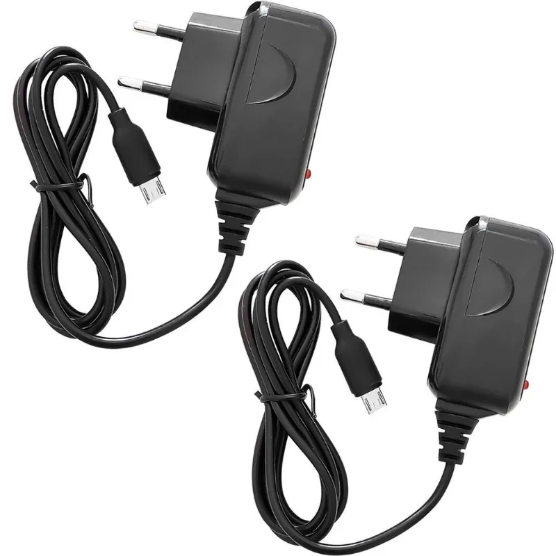 Kit 8 Carregadores De Celular Micro Usb Bivolt Fonte Preto
