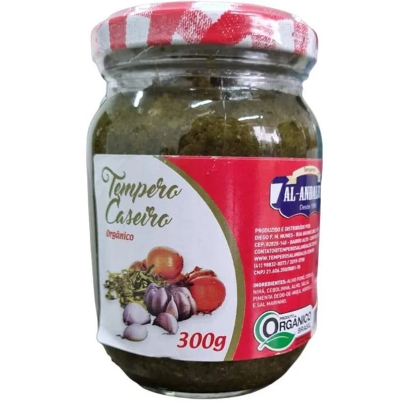 Tempero Caseiro Puro Orgânico Al Andalus 300G