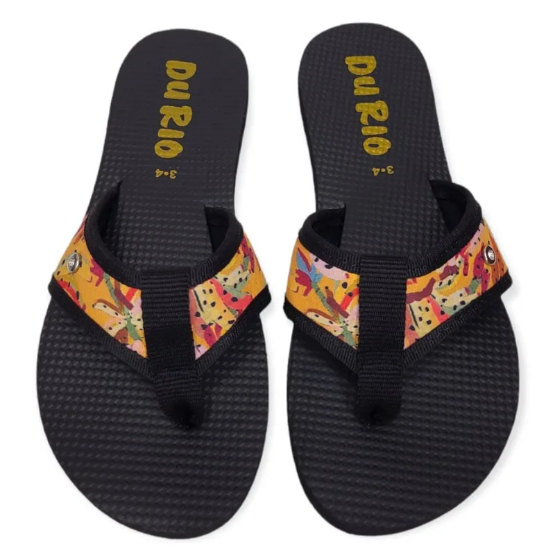 Chinelo Feminino DuRio Buzios Praia Macio Estampado Colorido