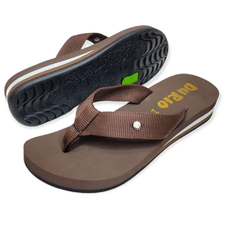Chinelo Feminino DuRio Balance Esporão Fascite Ortopedico