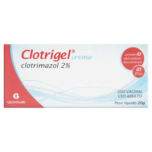 CLOTRIGEL 2 GLENMARK CAIXA 20G 3 APLICADORES DESCARTÁVEIS - Glenmark - Medicamentos