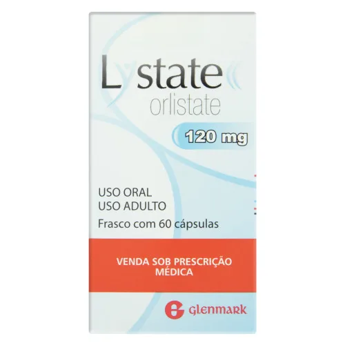 LYSTATE 120MG GLENMARK CAIXA 60 CÁPSULAS