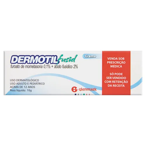 DERMOTIL FUSID CREME GLENMARK CAIXA 10G