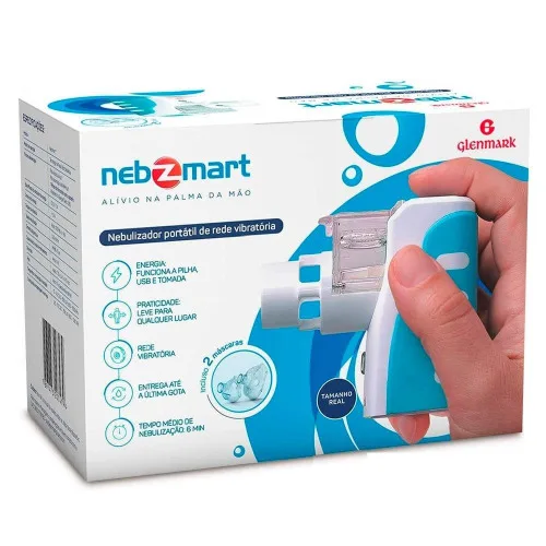 NEBULADOR PORTÁTIL NEBZMART GLENMARK 1 UNIDADE - Glenmark