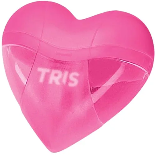 Apontador com depósito Tris coração Rosa - Não Disponível - Papelaria