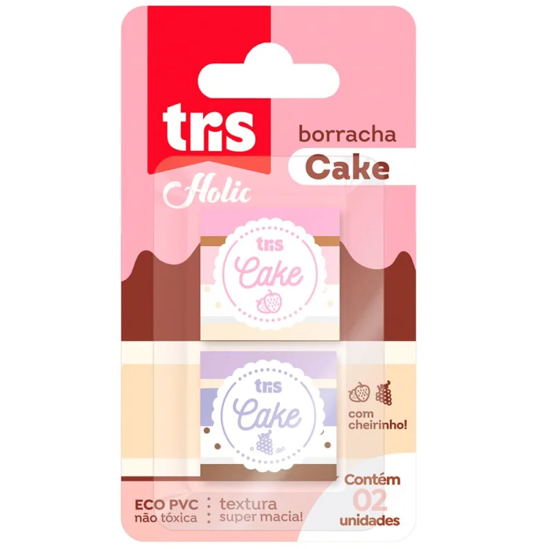 Borracha Cake C/2 Summit com Cheirinho - Não Disponível - Papelaria