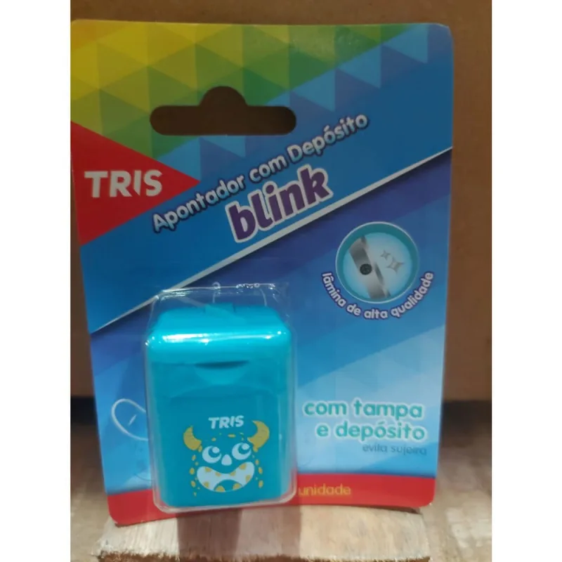 Apontador Blink Compacto 1un TRIS com Depósito - Não Disponível - Papelaria