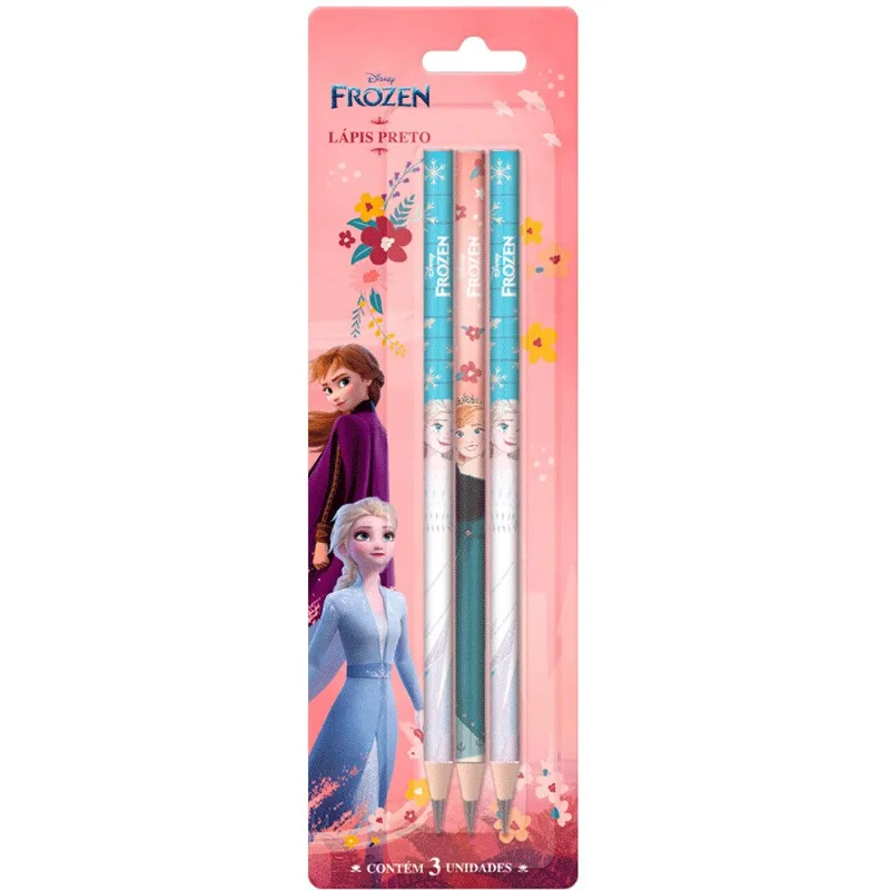 Lápis Tris Frozen Cartela com 3 Unidades 609904