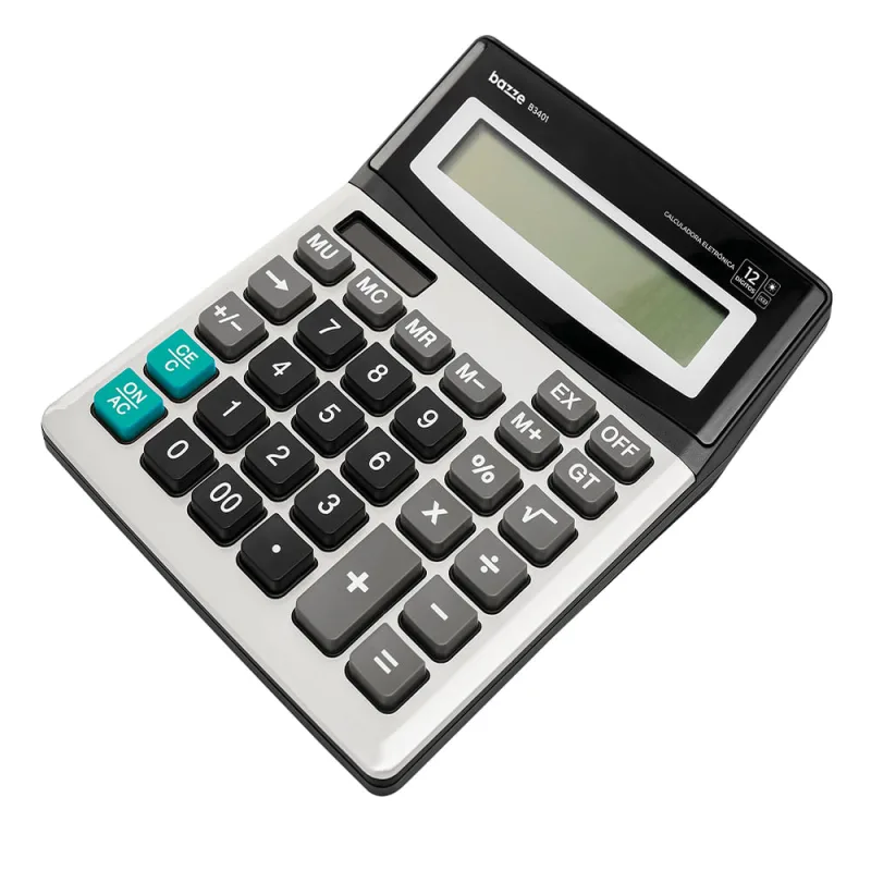 Calculadora de Mesa Bazze B3440 Prata - Summit - Bazze