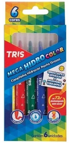 Caneta Tris Hidrocor Color Sup.6un - TRIS