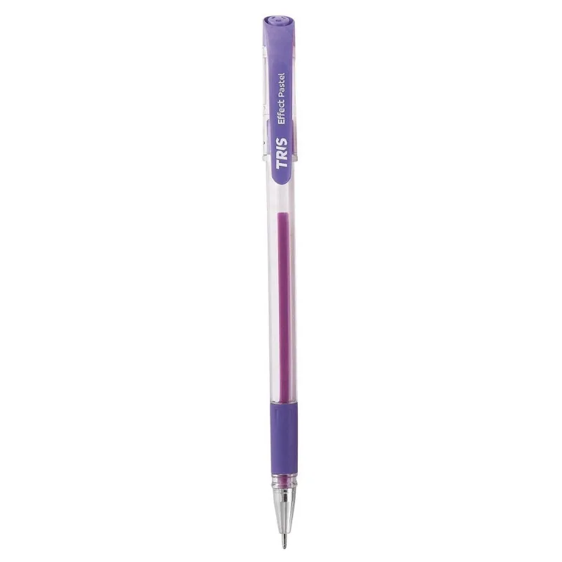 Caneta Gel Roxa Pastel