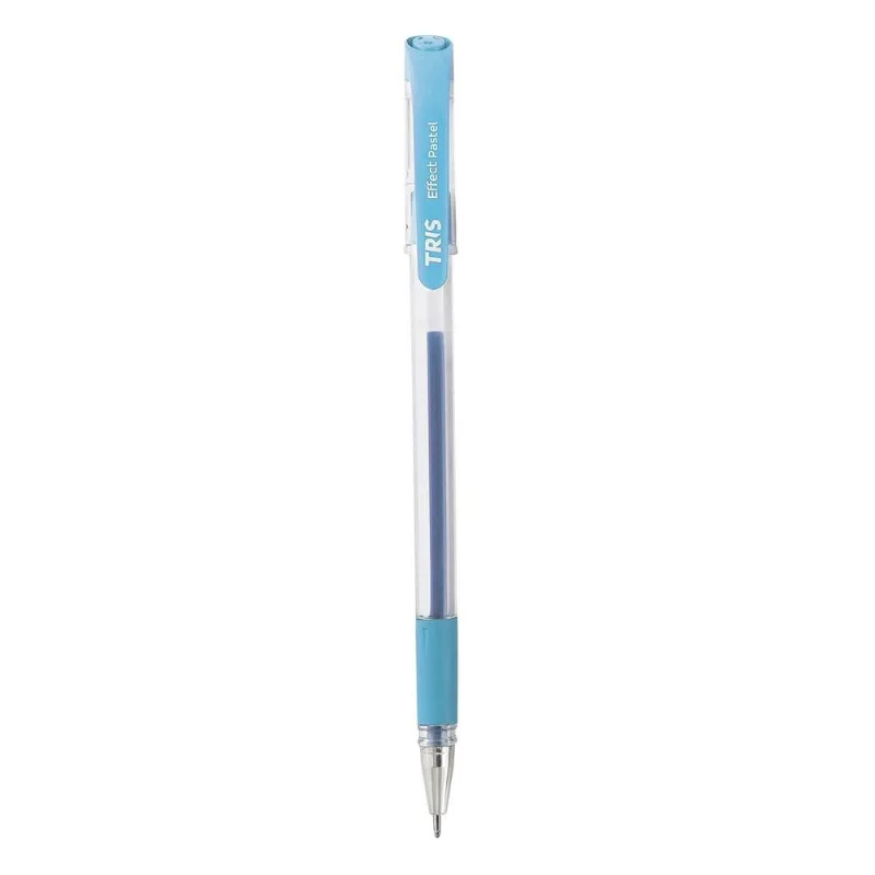 Caneta Gel Azul Pastel