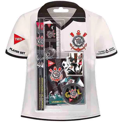 Kit Escolar Tris Player Set Corinthians 6 Peças - TRIS
