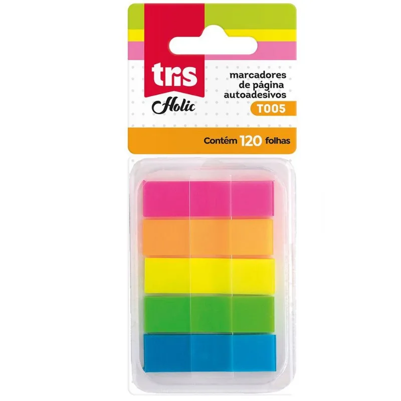 Marcador De Página Adesivo Tris Holic 120 Folhas 677460