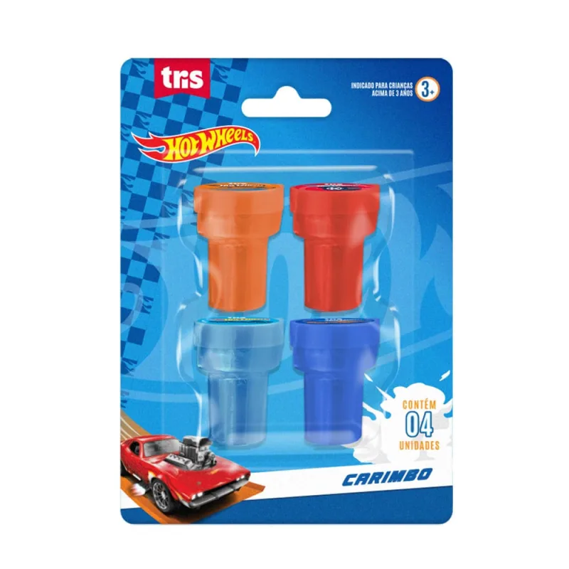 Carimbo Hot Wheels 4 Unidades - LC