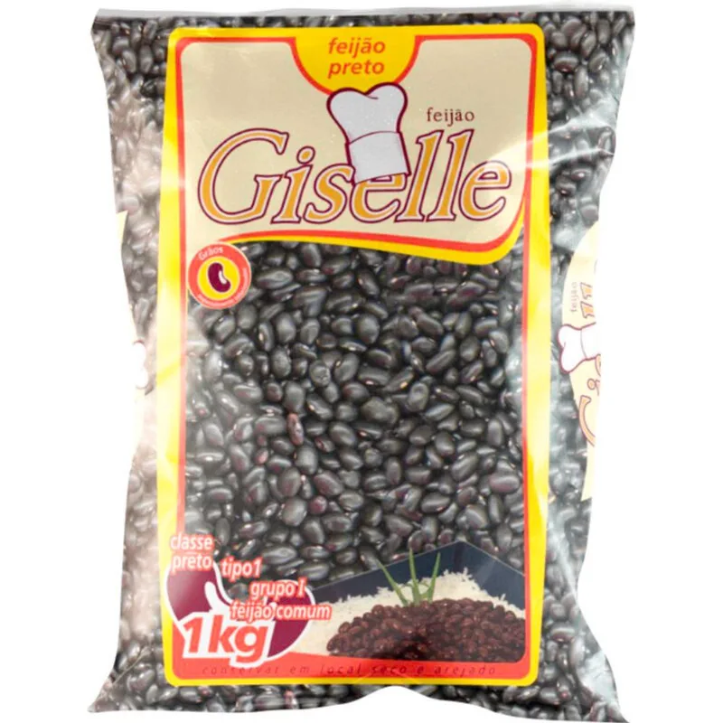 Feijão Preto Giselle Tipo 1 1kg