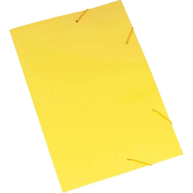 Pasta ABA Elastica Papel Oficio Amarela - Polycart