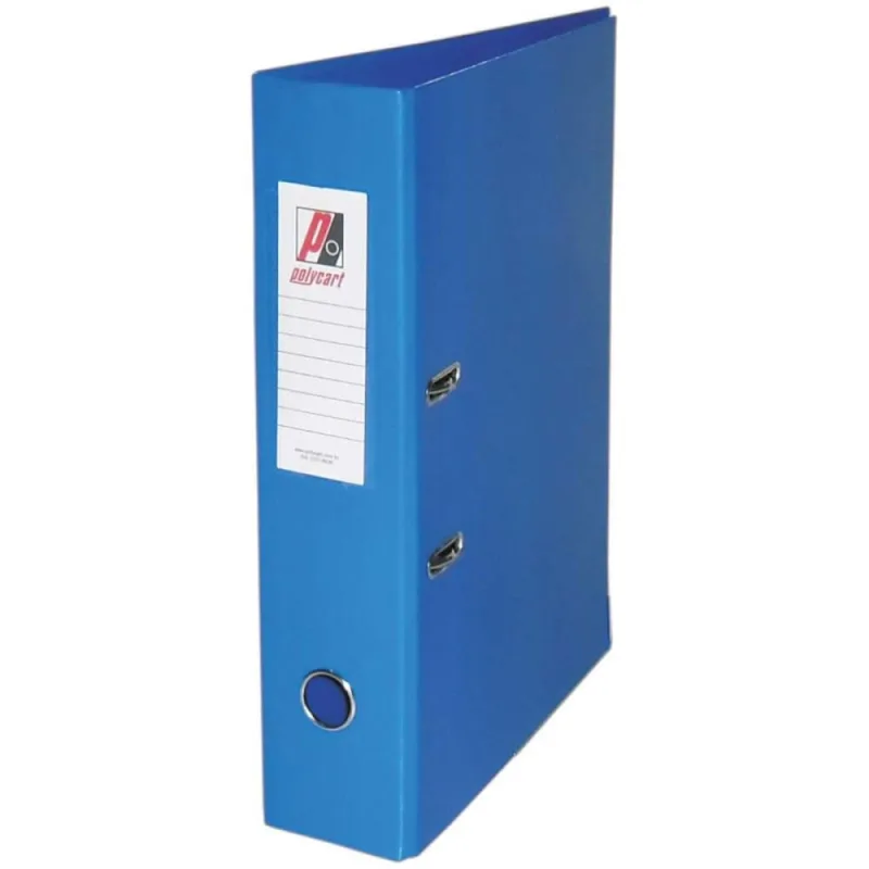 Pasta Registradora Oficio Larga Azul Color - Polycart