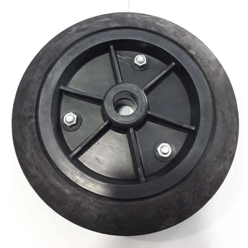 Roda Borracha Maciça Para Carrinhos R 92 Br Mf Até 60 Kgs