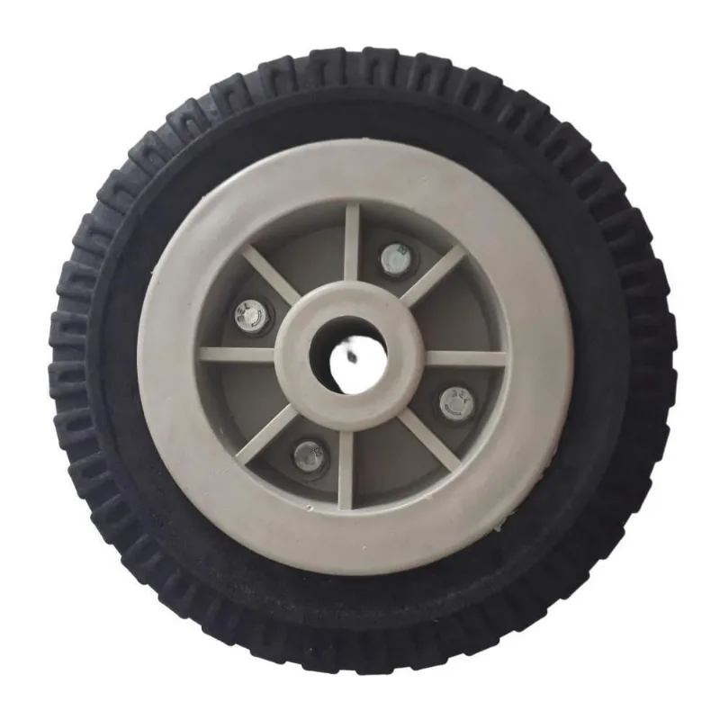 Roda Borracha Maciça Para Carrinhos R 250X4 Mf Até 120 Kgs