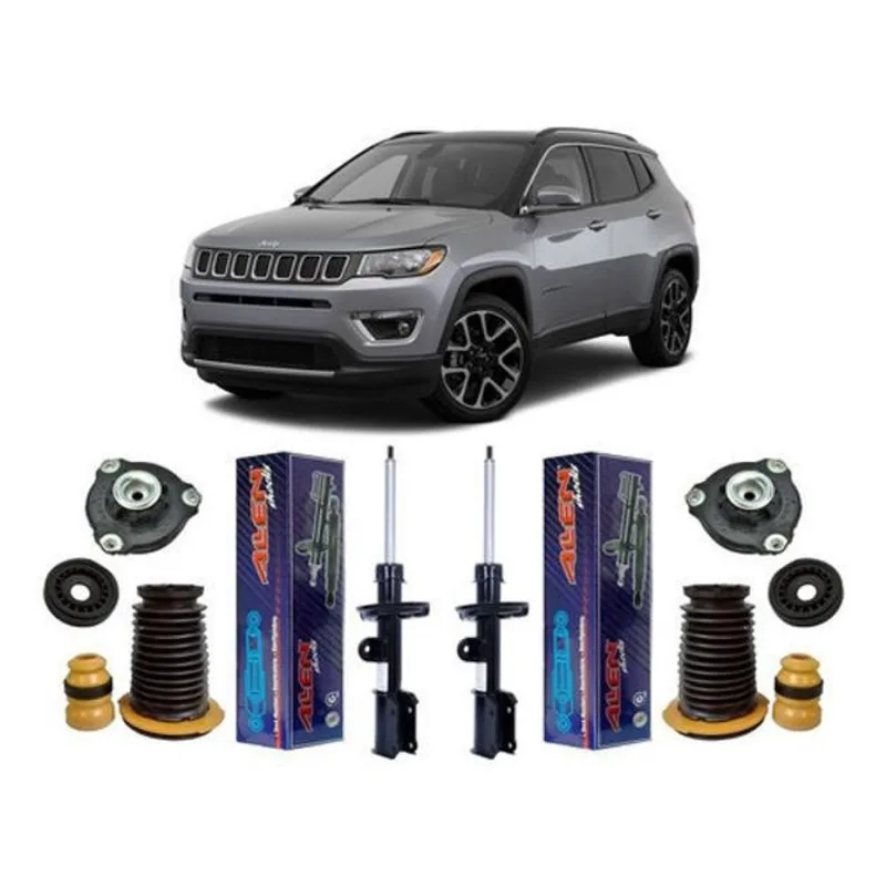 2 Amortecedor Kit Dianteiro Jeep Compass 2016 2017 2018 2019