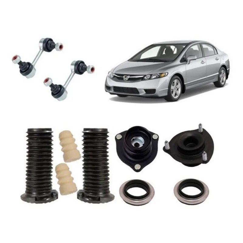Kit Coxim Batente Bieleta Dianteira New Civic 2006 2007 2008