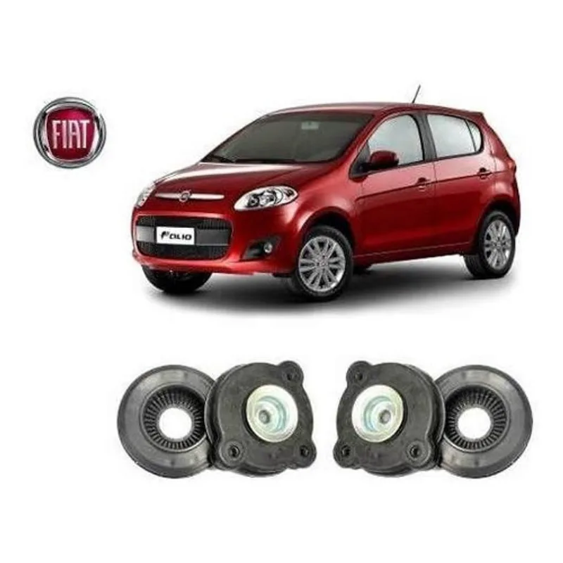 2 Coxim Rolamento Amortecedor Dianteiro Fiat Novo Palio 2012 2013 2014 2015