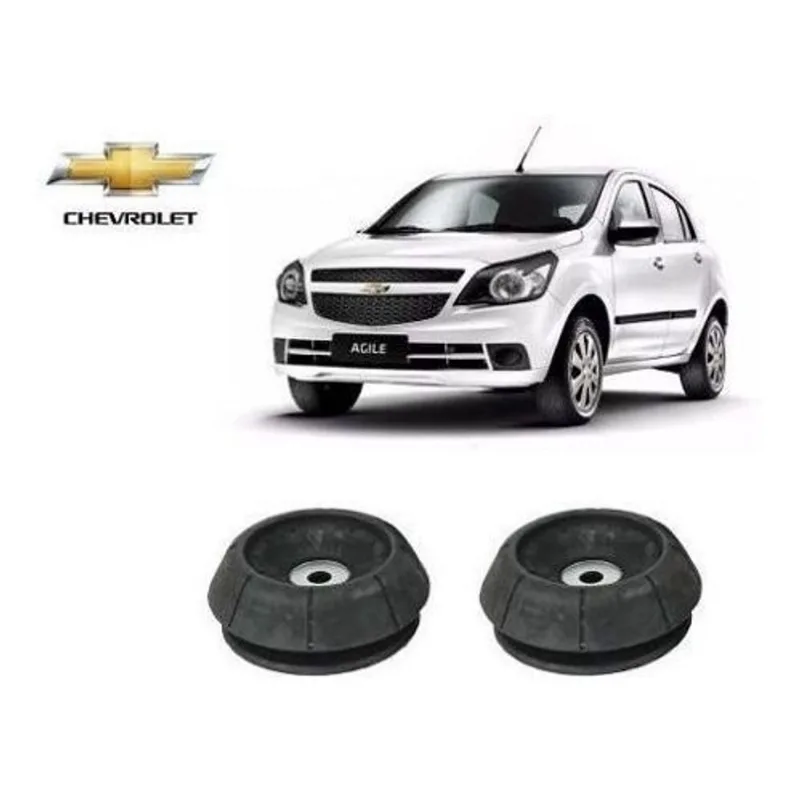 2 Coxim Do Amortecedor Dianteiro Chevrolet Agile 2010 2011 2012 2013