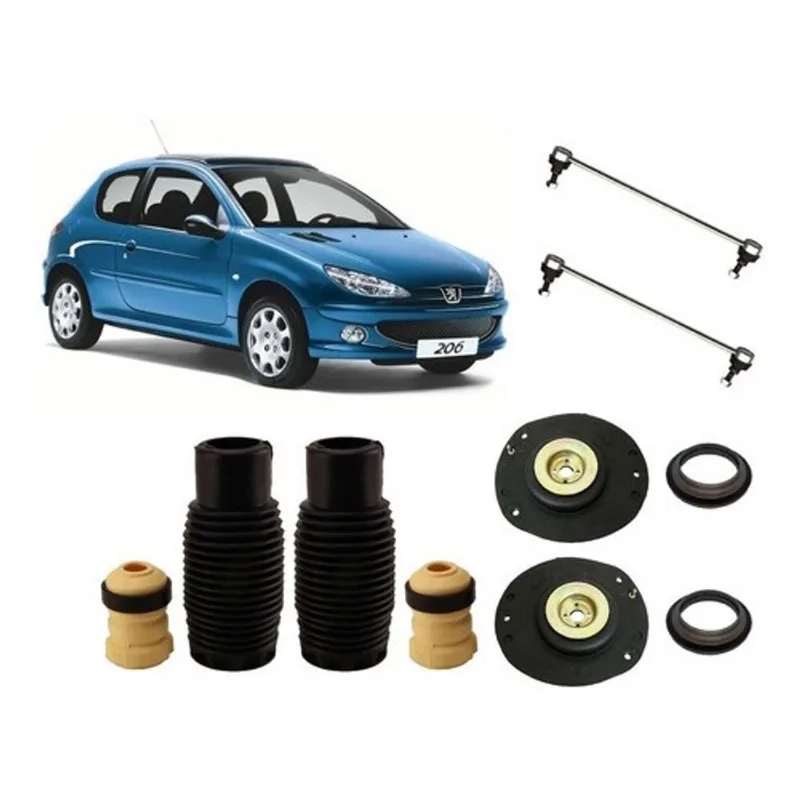 2 Kit Da Suspensão Dianteira Peugeot 206 1.4 1.6 2001 A 2009