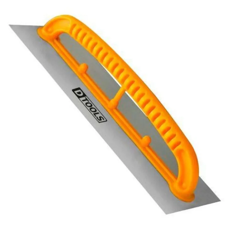 Desempenadeira Aço Lisa 12 x 48cm para Aplicação de Calfino ou Massa - DTOOLS