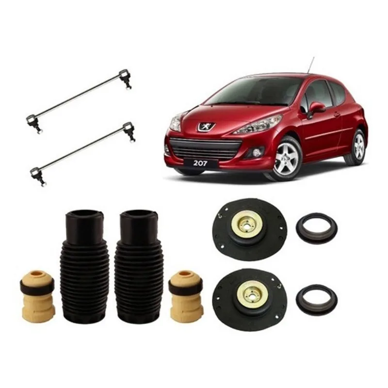 Kit Coxim Batente Bieleta Amortecedor Dianteiro 207 1.4 1.6