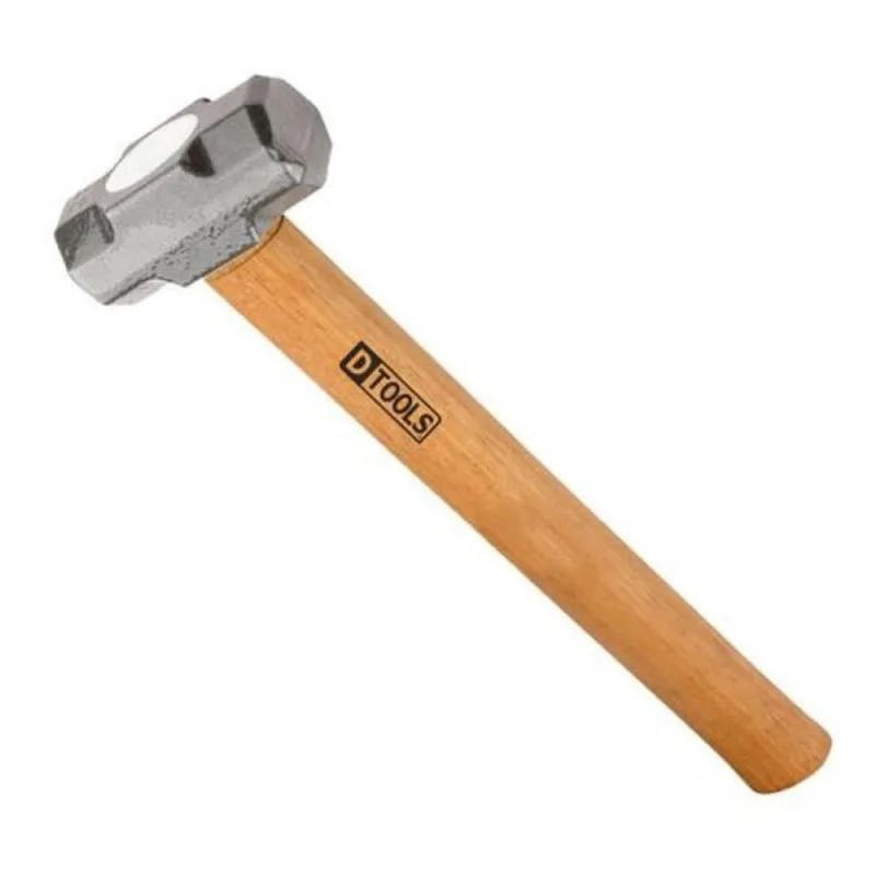 Marreta 1,5kg Aço Nodular com Cabo Ergonômico em Madeira - Ideal para Quebrar Pedras e Concretos