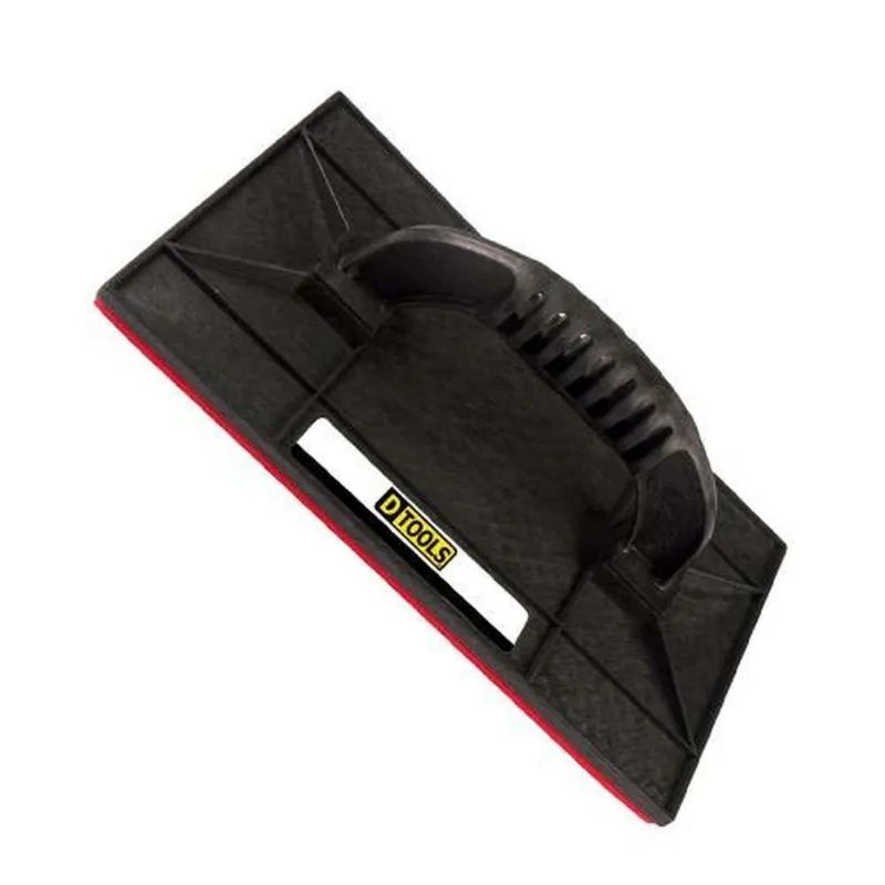 Desempenadeira Plástica 17x30cm Com Borracha Reforçada Para Massa Corrida - Dtools