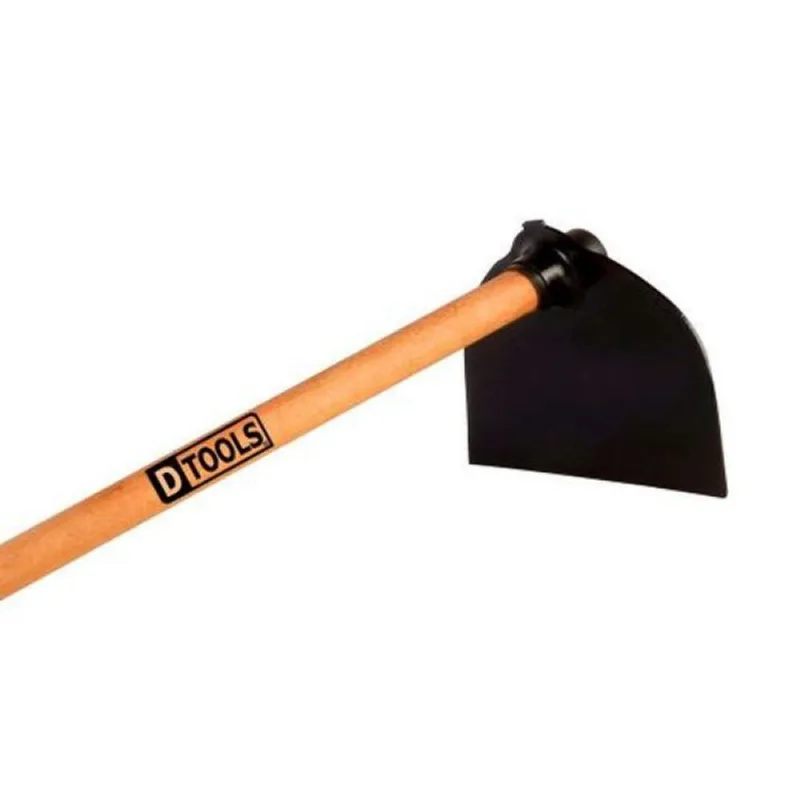 Enxada Larga 30 cm Forjada com Cabo de Madeira 1,5m - Ideal para Jardinagem e Agricultura - Dtools - Casa E Construção