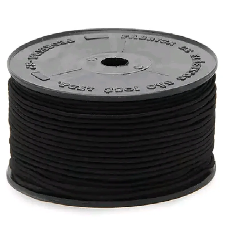 ELASTICO COL. ROLICO N05 59% POL 41% ELASTODIENO - 2MM ROLO C/100M PRETO 002
