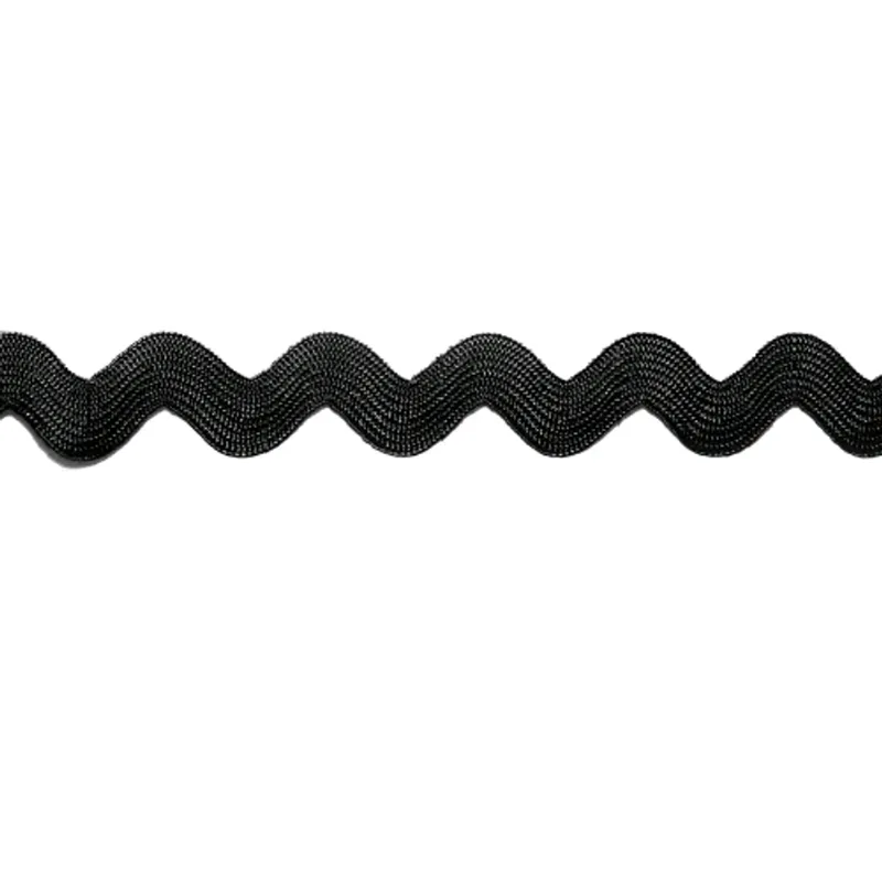 SIANINHA 342/04 100% VISCOSE - 11MM C/10M PRETO 002