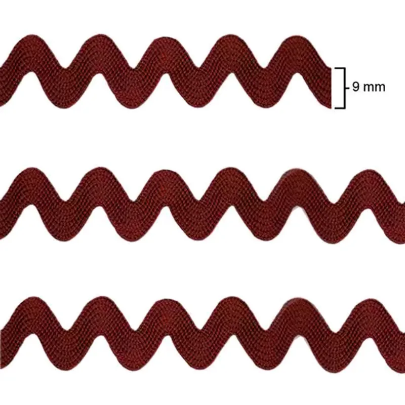 SIANINHA 334/03 100% VISCOSE - 9MM C/10M VINHO 015