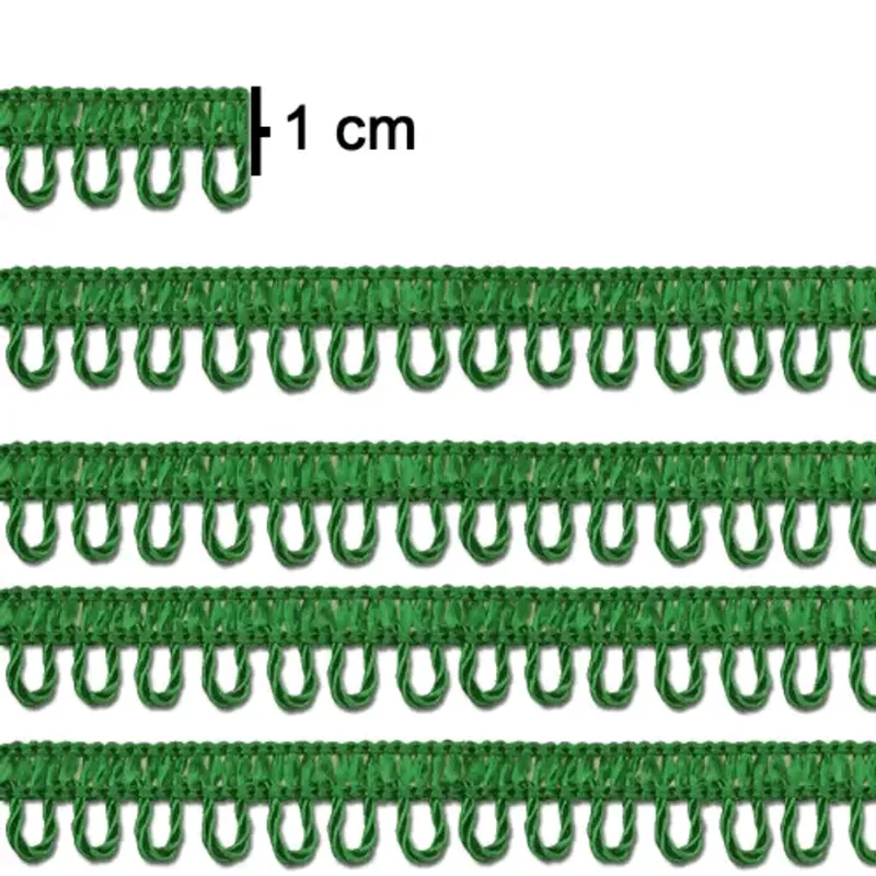 PONTO CURVA 7000 100% VISC - 10MM C/10M VERDE ESMERALDA 017