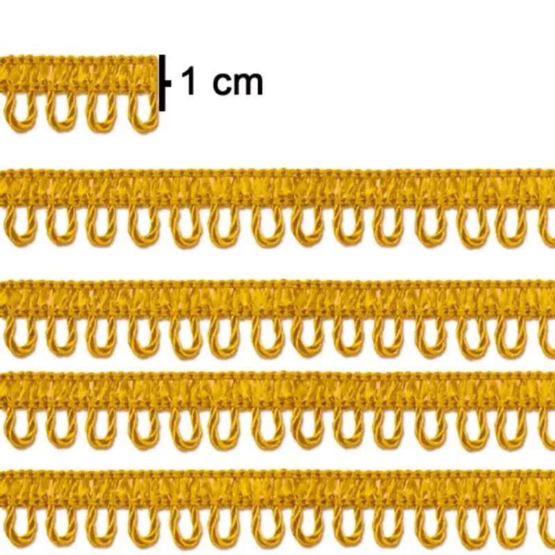PONTO CURVA 7000 100% VISC - 10MM C/10M AMARELO OURO 008