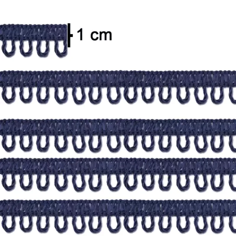 PONTO CURVA 7000 100% VISC - 10MM C/10M AZUL MARINHO 007