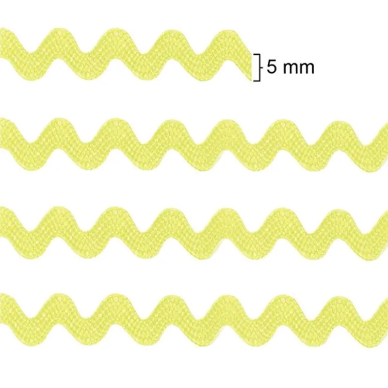 SIANINHA 222/01/R 100% VISCOSE - 5MM ROLO C/50M AMARELO BEBE 019