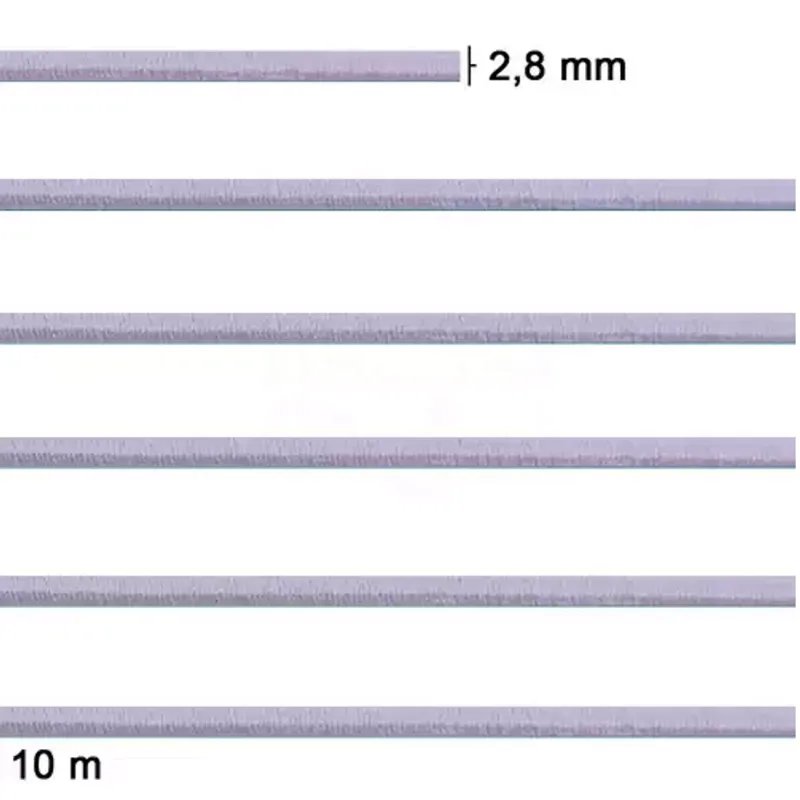 ELASTICO COL.ROLICO N15 59% POL 41% ELASTOD- 2,8MM C/10M LILAS 016