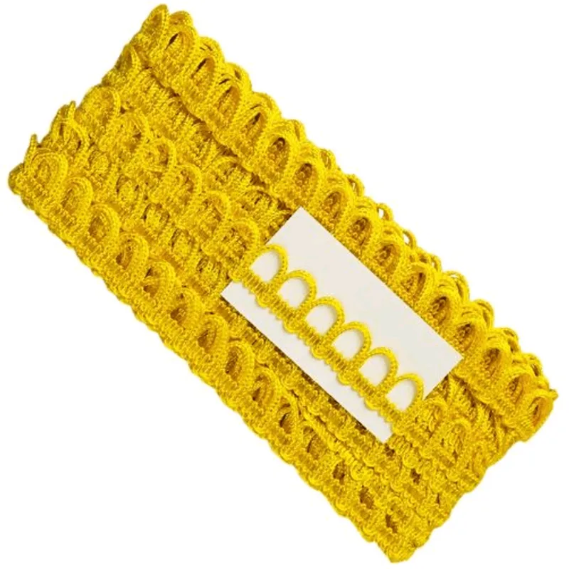 PONTO CURVA 7010/P 100% VISC- 13MM C/10M AMARELO OURO 08