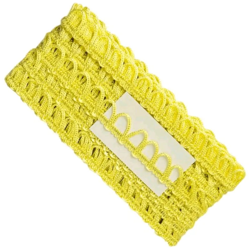 PONTO CURVA 7010/P 100% VISC- 13MM C/10M AMARELO BEBE 019