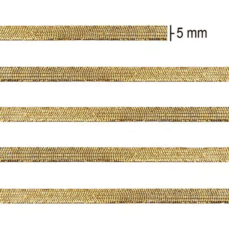 FITA METALICA 04/05/P 80% METALIZADO 20% POL- 5MM C/10M OURO 023