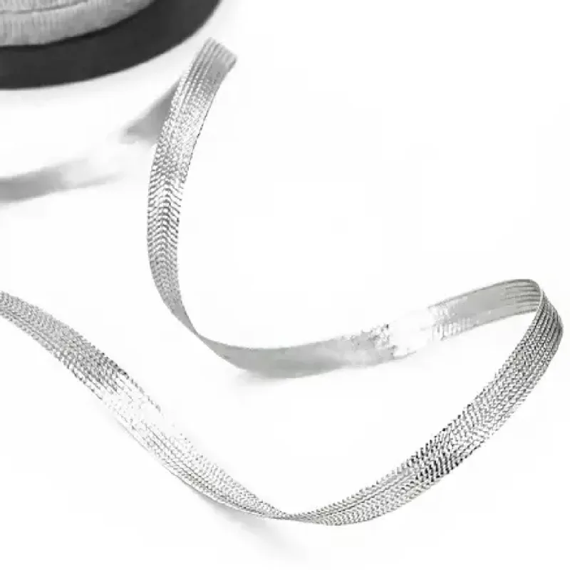 FITA METALICA 05/07/P 80% METALIZADO 20% POL- 7MM C/10M PRATA 022