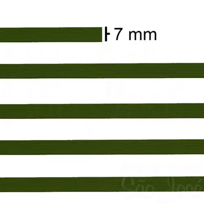 ELASTICO COL COLOR N12 69% POL 31% ELASTODIENO- 7MM C/10M VERDE MUSGO 024