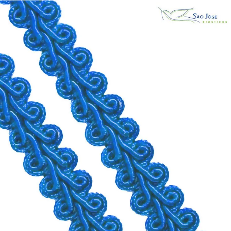 PASSAMANARIAS 7090 90% VISC 10% ALG- 13MM C/10M AZUL TURQUESA 009