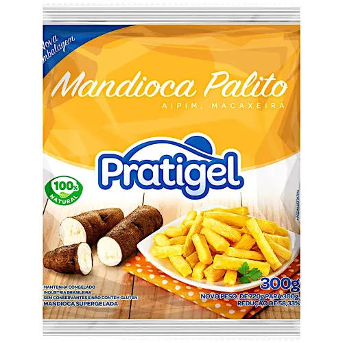 Mandioca Palito Pratigel 300gr - PRATIGEL